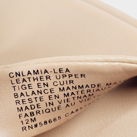 New Caslon Lamia-Lea Block Heel Tan Beige Leather Sandals Slides A824 - Picture 11 of 13